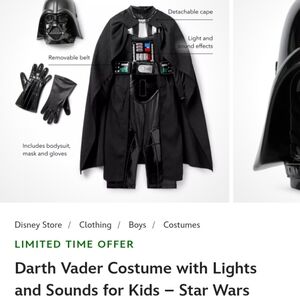 Disney Dart Vader costume 11-12